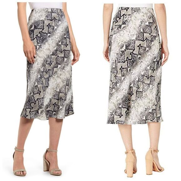 Sanctuary Snakeskin Everyday Midi Skirt Sz M - Picture 3 of 14